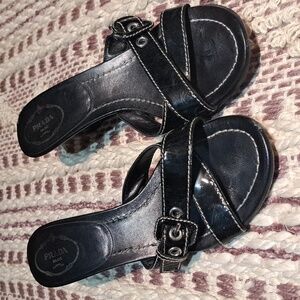 PRADA sandals 38.5 sandals, much loved, orig. $995.00